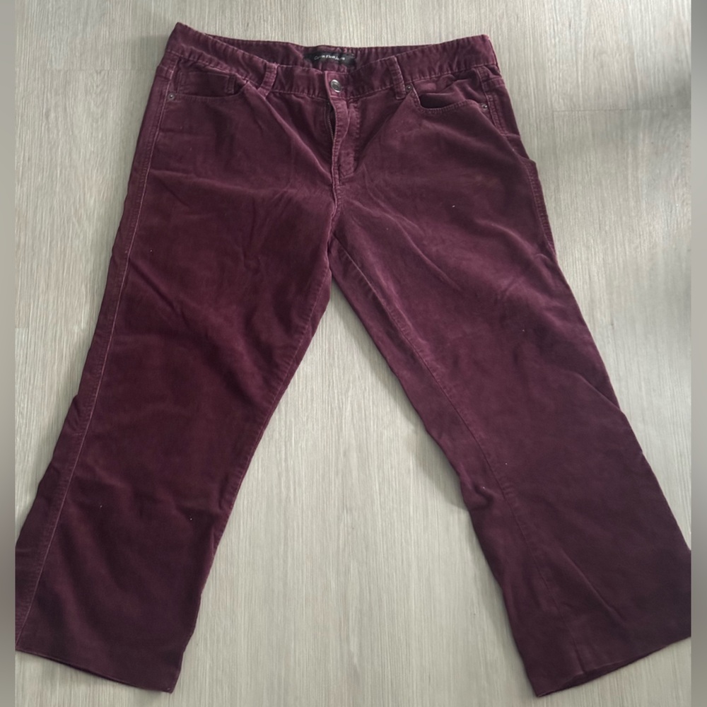 Calvin Klein Jeans Corduroy Button-Front Jacket in Deep Wine
